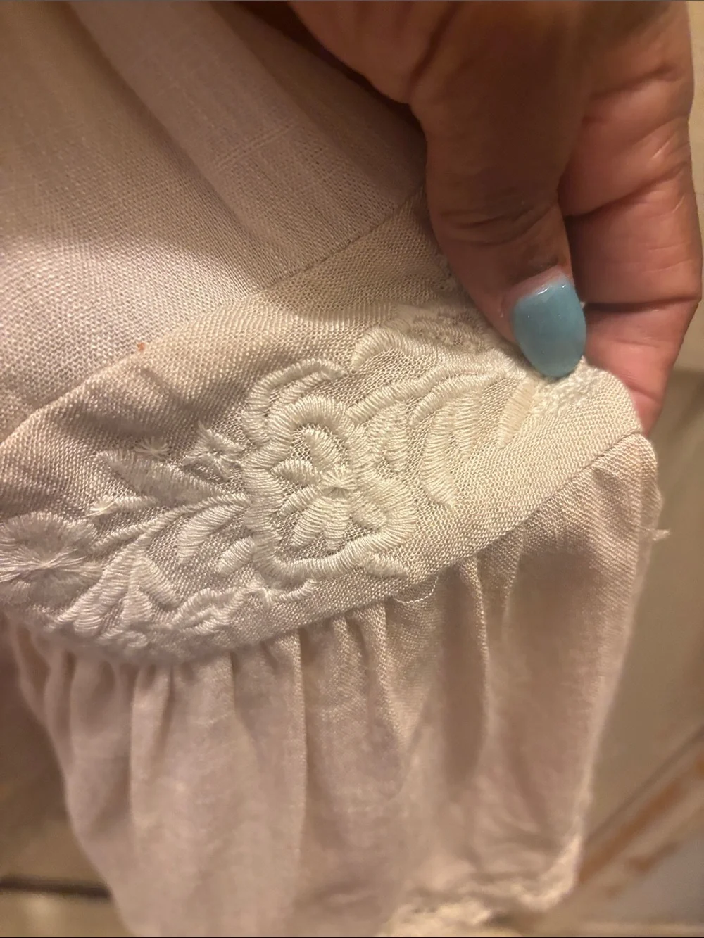 torrid Ivory Lace-Trim Tiered Mini Dress - Picture 4 of 5